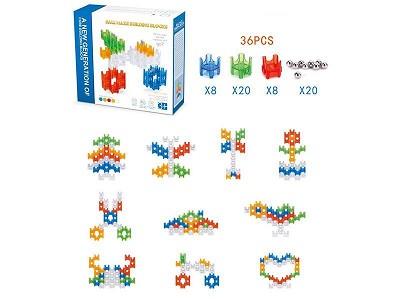 36PCS Crystal Maze Building Blocks