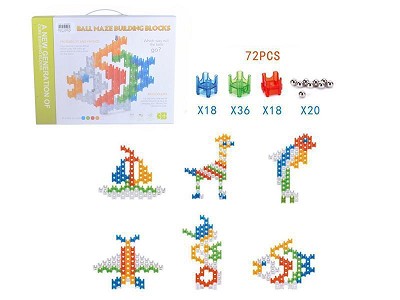 72PCS Crystal Maze Building Blocks